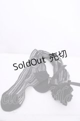 ALICE and the PIRATES / A/Pストライプシースルーオーバーニーソックス  クロ×シロ O-25-07-31-1115-PA-ZA-OW-OS