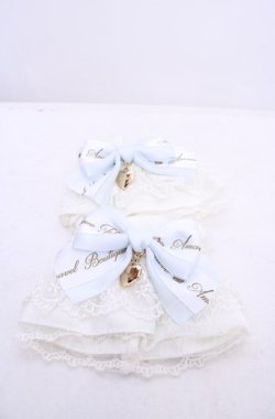 画像1: Amavel / Bunny＆Chick Festivalリボンカフス  シロ×サックス O-25-07-31-1120-CA-ZA-OW-OS