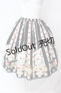 Enchantlic Enchantilly / 不思議の国のQueenCatスカート  クロ×シロ O-25-07-31-1123-LO-SK-OW-OS