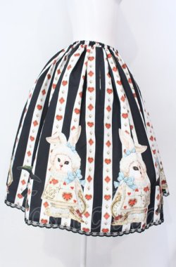 画像3: Enchantlic Enchantilly / 不思議の国のQueenCatスカート  クロ×シロ O-25-07-31-1123-LO-SK-OW-OS