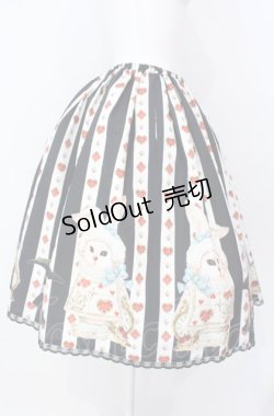 画像3: Enchantlic Enchantilly / 不思議の国のQueenCatスカート  クロ×シロ O-25-07-31-1123-LO-SK-OW-OS