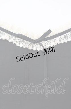 画像2: Emily Temple cute / レース配色サテンノースリーブワンピース  クロ×キナリ O-25-07-31-1126-ET-OP-OW-OS