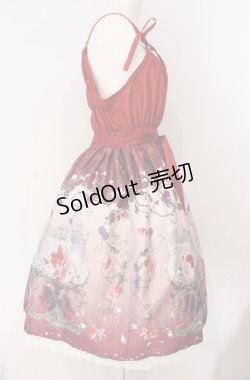 画像3: Enchantlic Enchantilly / 金魚の宝石箱 シャンタンジャンパースカート  茜色 O-25-07-31-1128-LO-OP-OW-OS