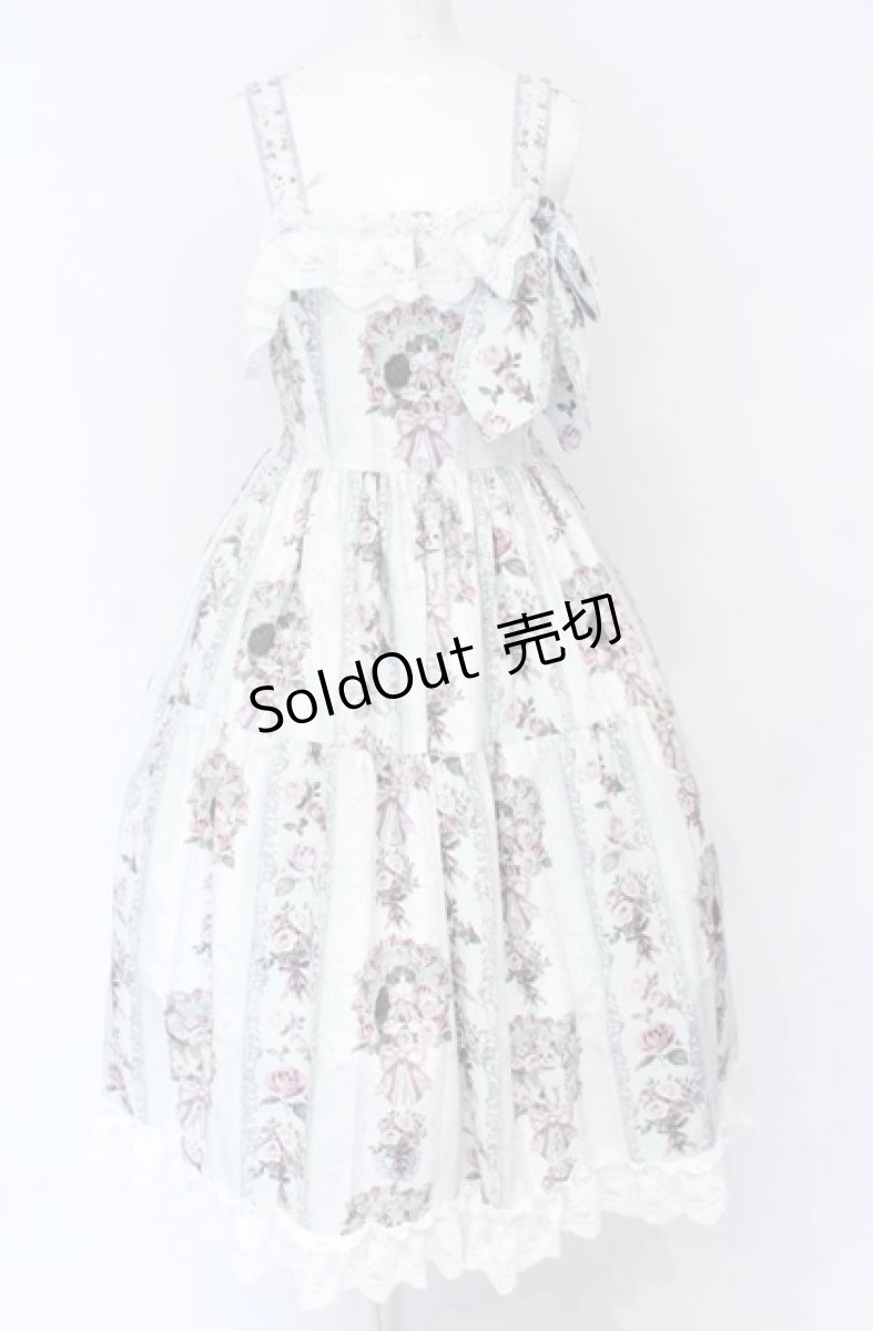 画像1: RoyalPrincessAlice / Rococo Rose Catジャンパースカート  ミント O-25-07-31-1132-LO-OP-OW-OS (1)