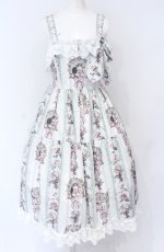 画像1: RoyalPrincessAlice / Rococo Rose Catジャンパースカート  ミント O-25-07-31-1132-LO-OP-OW-OS (1)