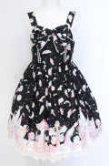 Angelic Pretty / Milky　PlanetリボンジャンパースカートSet  クロ O-25-07-31-1135-AP-OP-OW-OS
