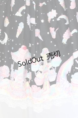 画像2: Angelic Pretty / Milky PlanetリボンジャンパースカートSet  クロ O-25-07-31-1135-AP-OP-OW-OS