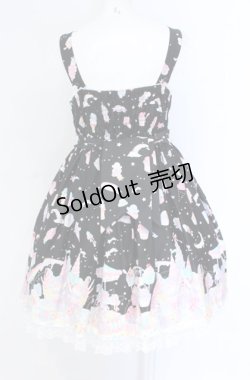 画像3: Angelic Pretty / Milky PlanetリボンジャンパースカートSet  クロ O-25-07-31-1135-AP-OP-OW-OS