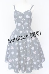 Emily Temple cute / Mystical Seaフレアワンピース  ディープブルー O-25-07-31-1137-ET-OP-OW-OS