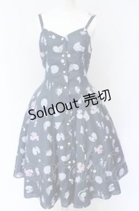Emily Temple cute / Mystical Seaフレアワンピース  ディープブルー O-25-07-31-1137-ET-OP-OW-OS