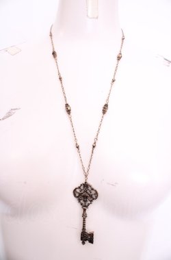 画像2: Kurumi Collaboration / 鍵ネックレス  アンティークゴールド O-25-07-31-1013-LO-AC-OW-OS