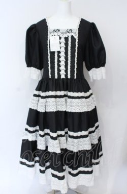 画像1: marcHenTica / プリモドールワンピース エルフサイズ クロ×シロ O-25-07-31-1145-LO-OP-OW-OS