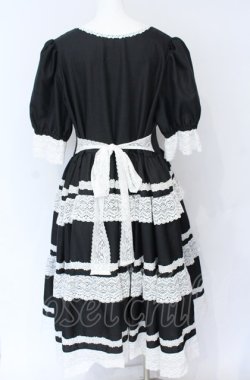 画像3: marcHenTica / プリモドールワンピース エルフサイズ クロ×シロ O-25-07-31-1145-LO-OP-OW-OS