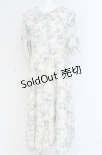 m petit by misako / トワルドジュイワンピース LL ブルー O-25-07-31-1151-LO-OP-OW-OS