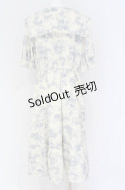 画像3: m petit by misako / トワルドジュイワンピース LL ブルー O-25-07-31-1151-LO-OP-OW-OS