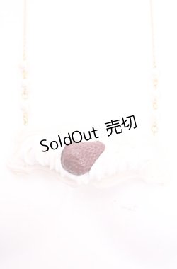 画像1: Boo!Do堂 / 美味しいとこだけネックレス(ショートケーキ)  アイボリー×レッド O-25-07-31-1016-PU-AC-OW-OS