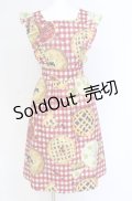 MILK / タルトエプロンドレス  アカ O-25-07-31-1156-ML-OP-OW-OS