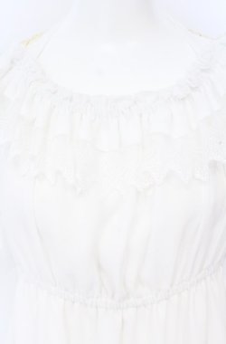 画像2: ATELIER PIERROT / パフスリーブシャーリングブラウス  ホワイト O-25-07-31-1158-EL-BL-OW-OS