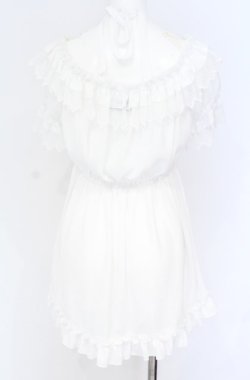 画像3: ATELIER PIERROT / パフスリーブシャーリングブラウス  ホワイト O-25-07-31-1158-EL-BL-OW-OS