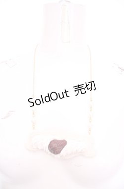 画像2: Boo!Do堂 / 美味しいとこだけネックレス(ショートケーキ)  アイボリー×レッド O-25-07-31-1016-PU-AC-OW-OS