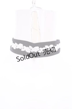 画像1: LOLITAその他 / ローズレースチョーカー  クロ×シロ O-25-07-31-1017-LO-AC-OW-OS