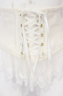 画像2: Enchantlic Enchantilly / チュールレースリボンコルセット  アイボリー O-25-07-31-1163-LO-TO-OW-OS