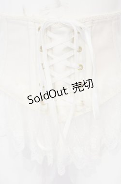 画像2: Enchantlic Enchantilly / チュールレースリボンコルセット  アイボリー O-25-07-31-1163-LO-TO-OW-OS