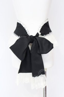 画像2: Enchantlic Enchantilly / リボンつきリボンコルセット  クロ×シロ O-25-07-31-1166-LO-TO-OW-OS