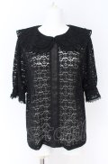 m petit by misako / AOKレースブラウス LL クロ O-25-07-31-1170-LO-BL-OW-OS