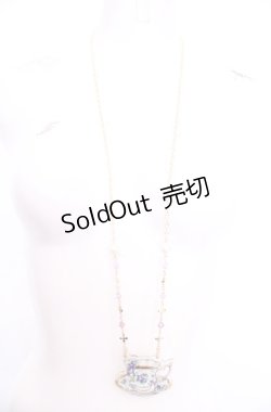画像2: Enchantlic Enchantilly / すみれのティーカップネックレス  ラベンダー O-25-07-31-1018-LO-AC-OW-OS