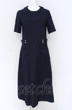 画像1: Jane Marple Dans Le Salon / Precious lace colette dress　 M ネイビー O-25-07-31-1174-JM-OP-IG-OS