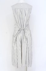 画像3: Jane Marple / Satin stripe apron dress ドレス M オフ O-25-07-31-1175-JM-OP-IG-ZT358 (3)