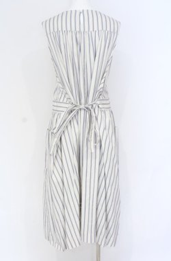 画像3: Jane Marple / Satin stripe apron dress ドレス M オフ O-25-07-31-1175-JM-OP-IG-OS