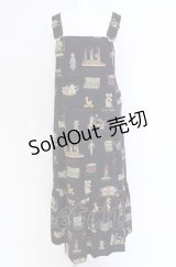 Jane Marple / Toy museumサロペットスカート M ネイビー O-25-07-31-1177-JM-OP-IG-OS