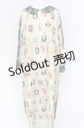 Jane Marple / Flower crests・tartan check 2way dress M オフ O-25-07-31-1178-JM-OP-IG-OS
