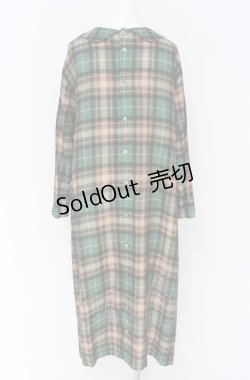 画像3: Jane Marple / Flower crests・tartan check 2way dress M オフ O-25-07-31-1178-JM-OP-IG-OS