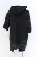 画像2: Desoro Works / Shoulder zip hoodie T-Shirt Tシャツ  ブラック O-25-07-31-1184-PU-TO-IG-OS (2)
