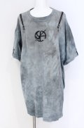 Desoro Works / Shoulder zip T-Shirt(Half) Tシャツ  グレー O-25-07-31-1186-PU-TO-IG-OS