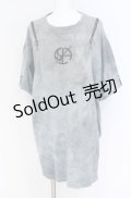 Desoro Works / Shoulder zip T-Shirt(Half) Tシャツ  グレー O-25-07-31-1186-PU-TO-IG-ZS