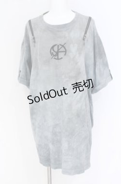 画像1: Desoro Works / Shoulder zip T-Shirt(Half) Tシャツ  グレー O-25-07-31-1186-PU-TO-IG-ZS