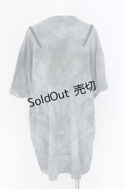 画像2: Desoro Works / Shoulder zip T-Shirt(Half) Tシャツ  グレー O-25-07-31-1186-PU-TO-IG-ZS