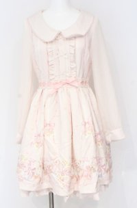 LIZ LISA / ラッピング柄ワンピース  ピンク O-25-07-31-1096-LO-OP-OW-OS