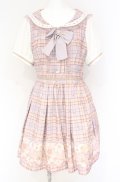 LIZ LISA / Grand Magasin柄ワンピース  ラベンダー O-25-07-31-1097-LO-OP-OW-OS