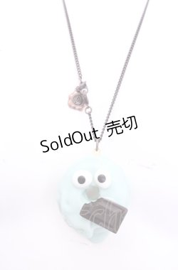 画像1: Q-pot. / ミントチョコレート メルティーモンスター ドーナッツ ネックレス  ミントチョコレート O-25-07-31-1022-QP-AC-OW-OS