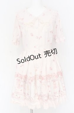 画像1: LIZ LISA / ドレスアップドール柄ワンピース 0 ピンク O-25-07-31-1203-LO-TO-OW-OS