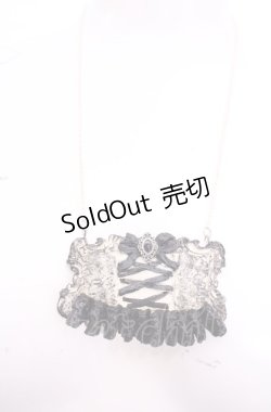 画像1: Boo!Do堂 / コルセットネックレス  ブラック O-25-07-31-1025-PU-AC-OW-OS