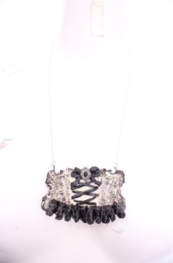 画像2: Boo!Do堂 / コルセットネックレス  ブラック O-25-07-31-1025-PU-AC-OW-OS