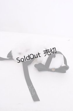 画像2: metamorphose / 狼耳リボンクリップ  オフシロ×クロ O-25-07-31-1030-ME-AC-OW-OS