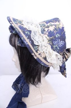 画像2: metamorphose / ゴブランブーケボンネット  ブルー×キナリ O-25-07-31-1003-ME-AC-OW-OS