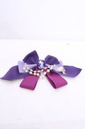 Enchantlic Enchantilly / すみれの宝石箱パールリボンブローチ  ラベンダー O-25-07-31-1035-LO-ZA-OW-OS